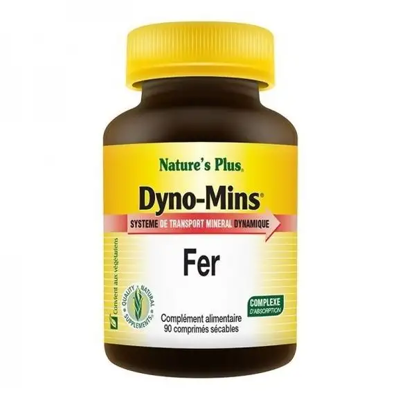 Nature's Plus Dyno Mins Fer 90 comprimés