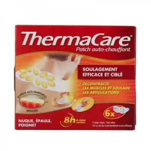 Thermacare - Patchs Nuque Epaule  Auto-chauffants - Packde 6