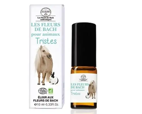 Elixir pour animaux Tristes 10ml Fleurs de Bach