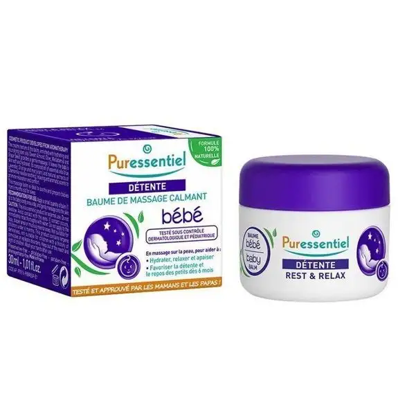 Puressentiel baume de massage calmant bébé 30ml