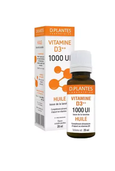 D.plantes Vitamine D3 huile 1000 UI - Flacon 20ml