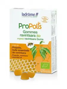 Ladrome Gommes propolis et ravintsara bio 45g