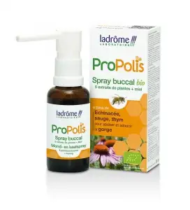 Ladrome Spray buccal à la propolis Bio 30ml