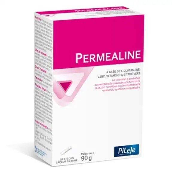 Pileje Perméaline 20 sticks saveur orange