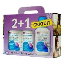 Aquasilice silicium organique Vegan lot  3 x 500 ml gout cassis