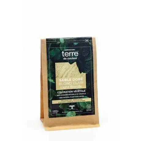 Terre de Couleur - Soin colorant 100% végétal sable doré blond clair