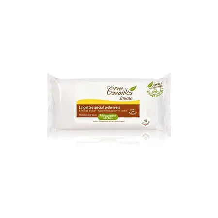 Rogé Cavaillès lingettes hygiène intime 15 unités – Confort et douceur contre la sécheresse