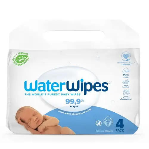 Lingettes humides WaterWipes 240 pièces