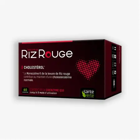 Santé Verte Levure de Riz Rouge Cholestérol, 60 comprimés