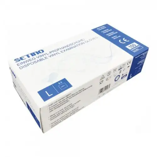 Gamastech Lot de 100 gants en vinyle