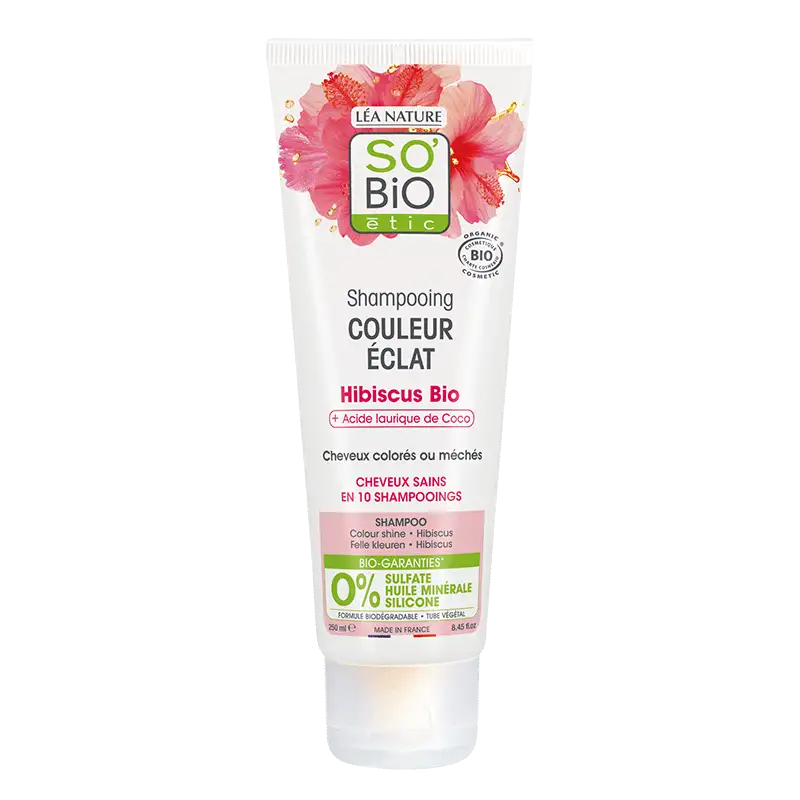 SO'BIO ETIC HIBISCUS shampooing couleur éclat Bio | 250 ml