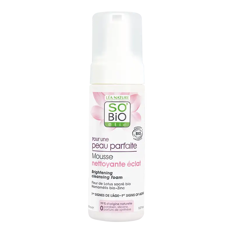 SO'BIO ETIC mousse nettoyante éclat | 150 ml